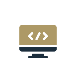 Custom technical development icon